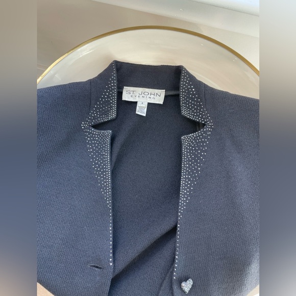 St. John Evening Princess Jacket Hearts and Sparkle - Picture 4 of 8